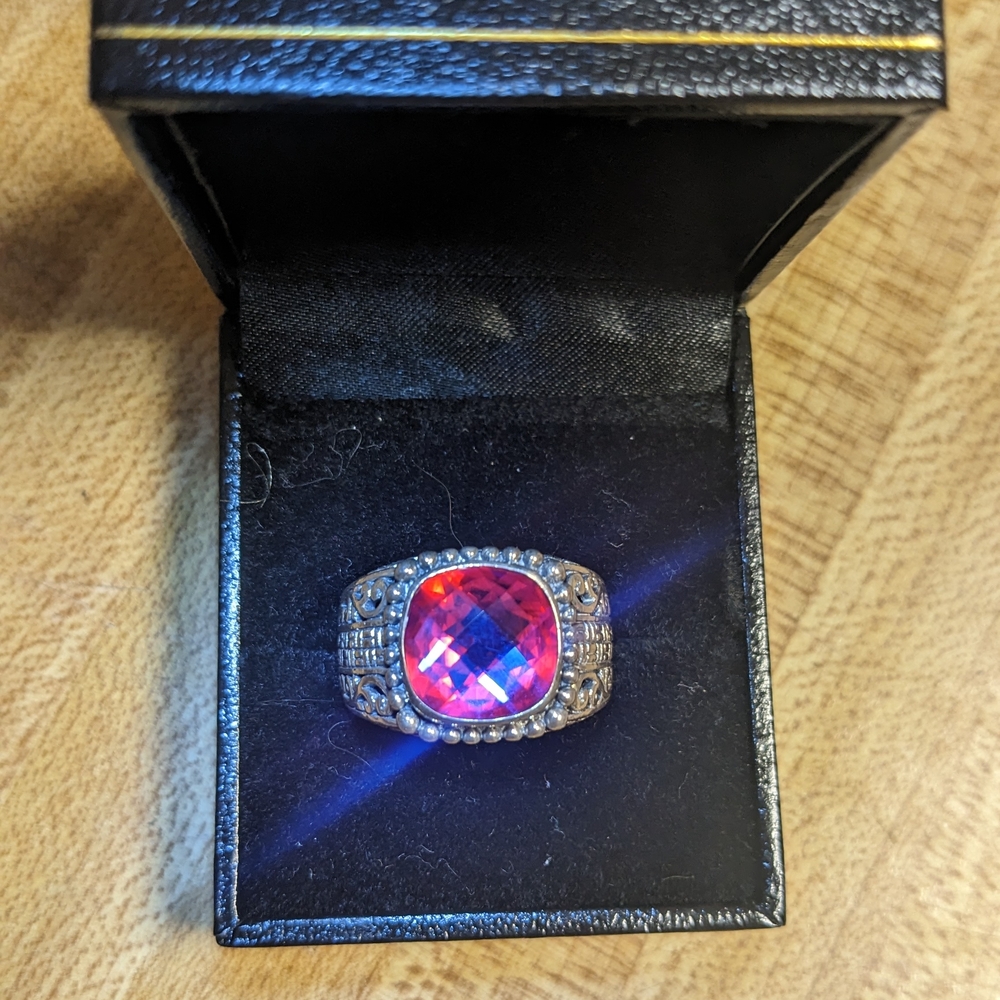 Sarda Silver Ring With Quartz